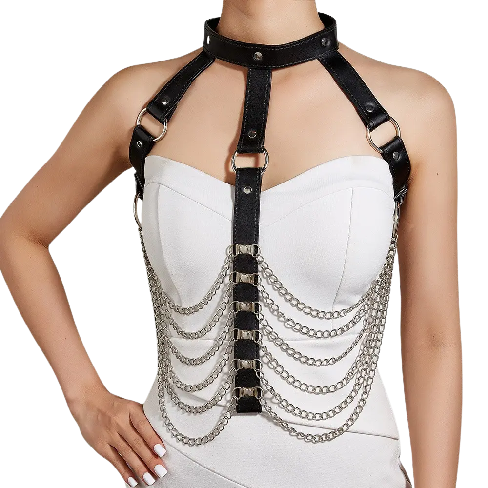 Techno Chain Harness – Extravagantes Rave-Design