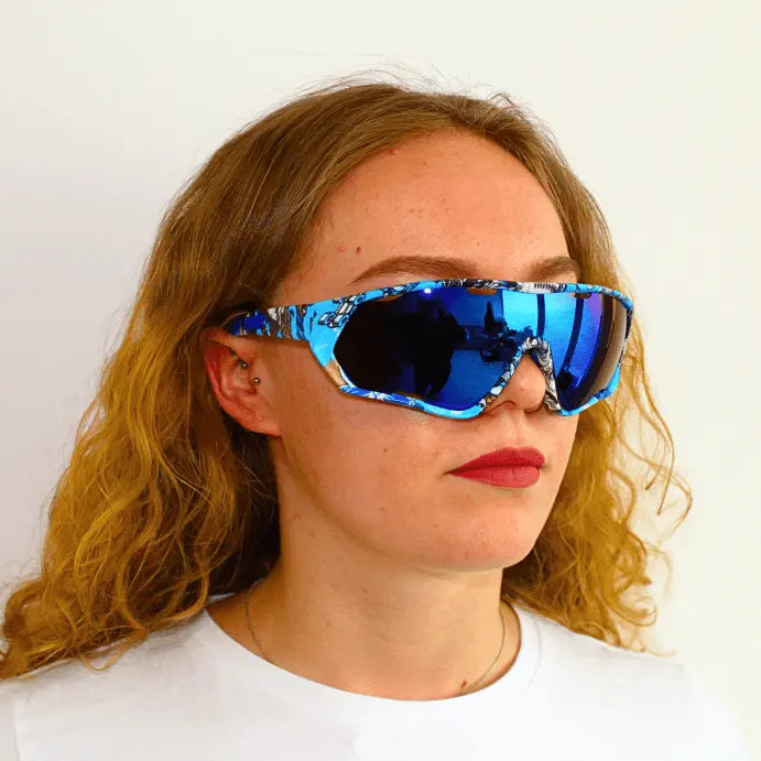 Blue Mirage – Rave & Festival Zonnebrillen