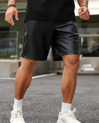 Nightshift leren shorts