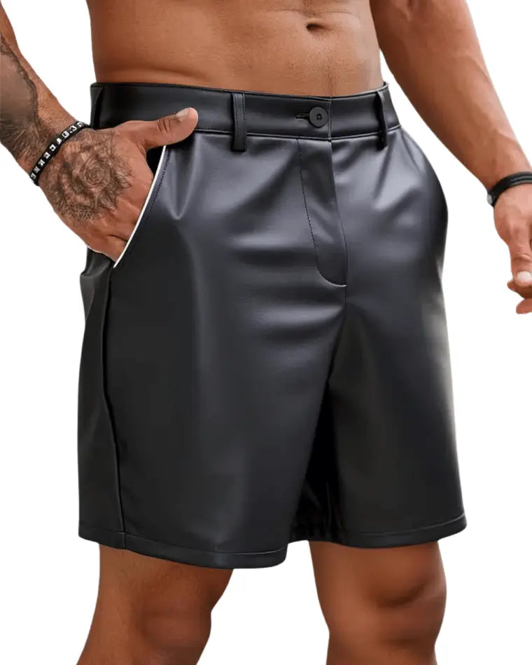 Nightshift leren shorts