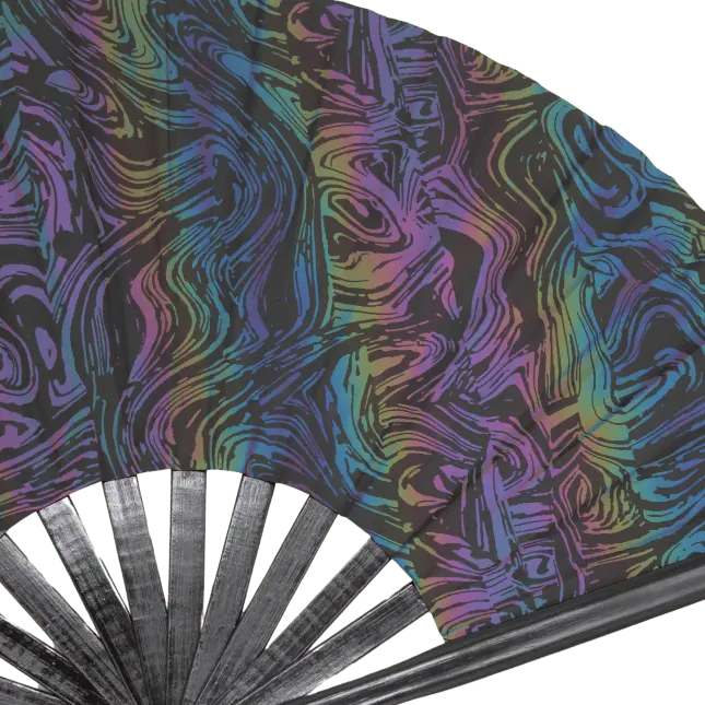 Chromatic Dancewave - Reflektiver XXL Rave-Fächer