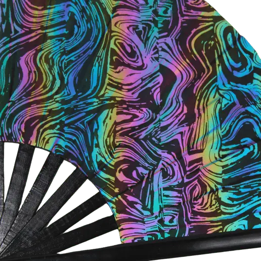 Chromatic Dancewave - Reflektiver XXL Rave-Fächer
