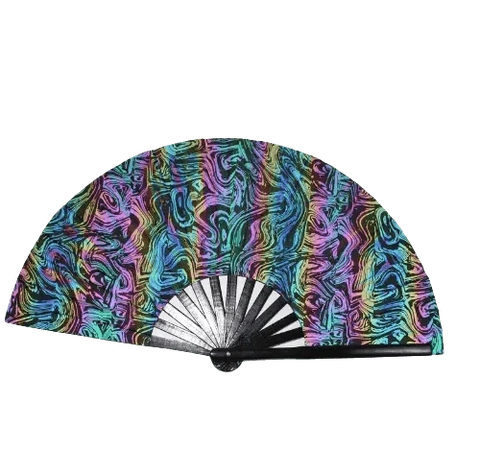 Chromatic Dancewave – reflecterende XXL rave-waaier