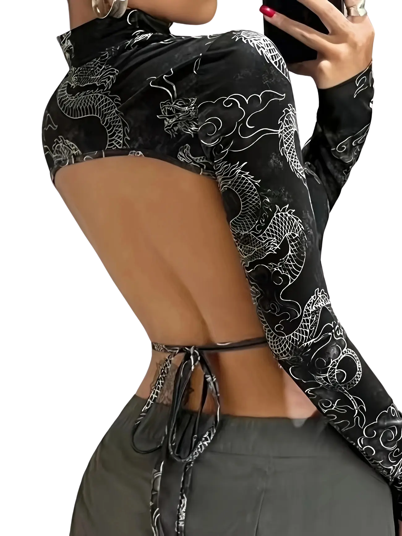 Dragon Night Backless Longsleeve