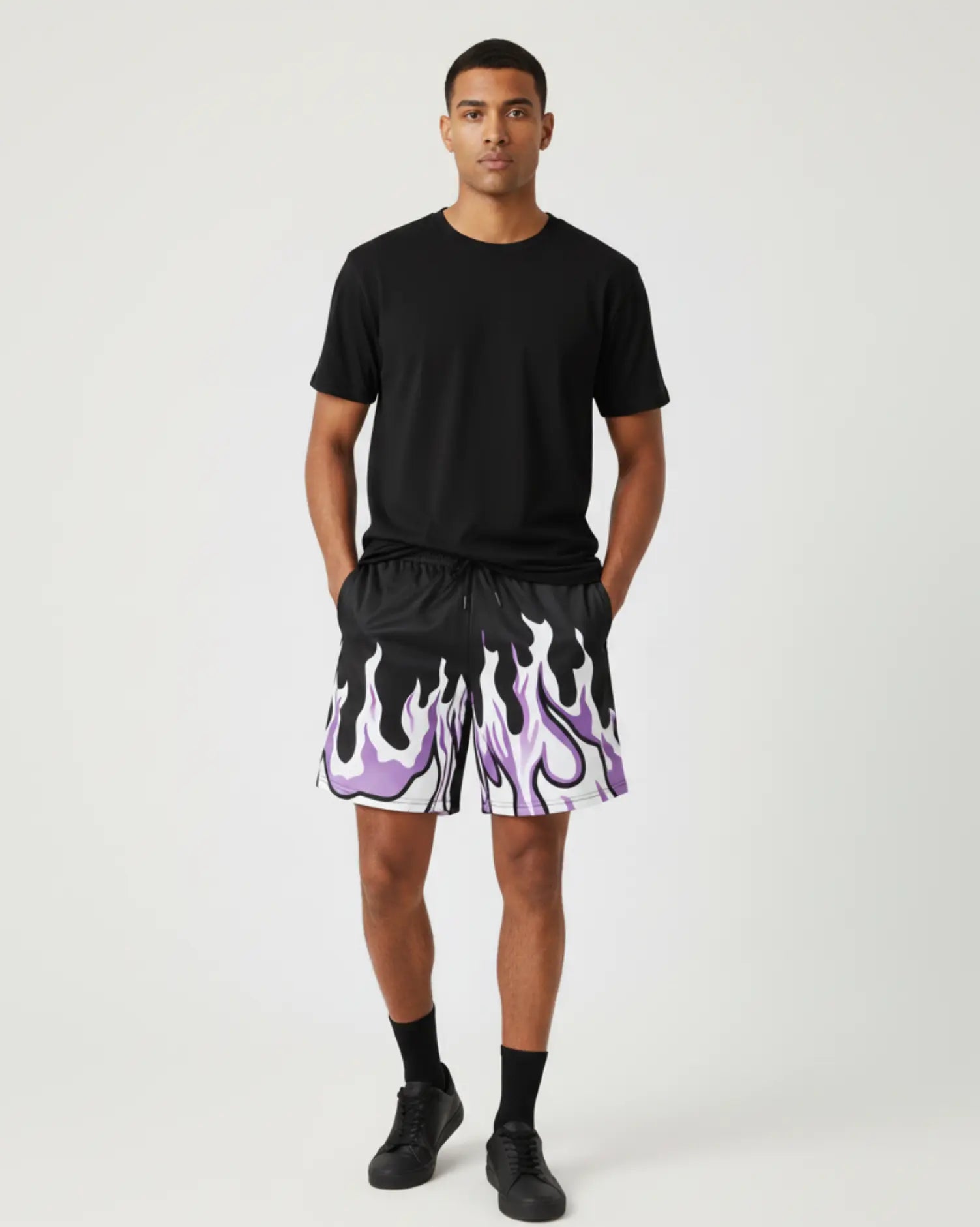 Flame Vibe Rave Shorts