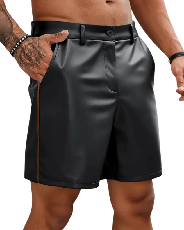 Nightshift leren shorts