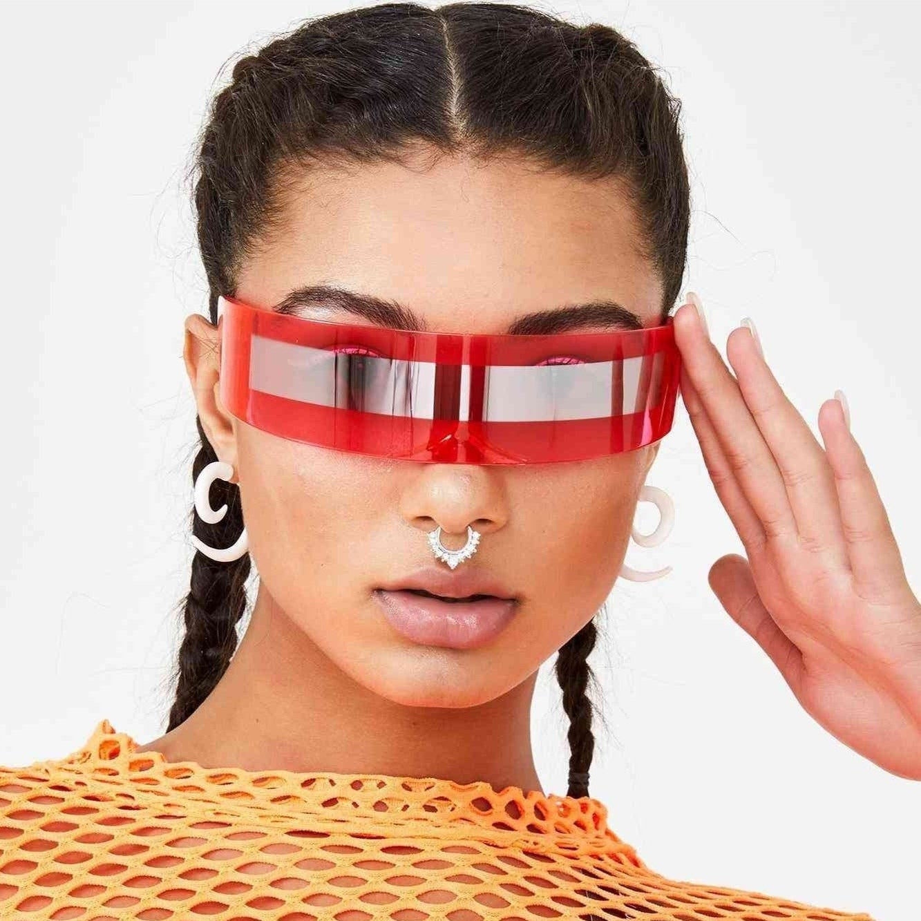 MatrixView Futuristische Techno Brille