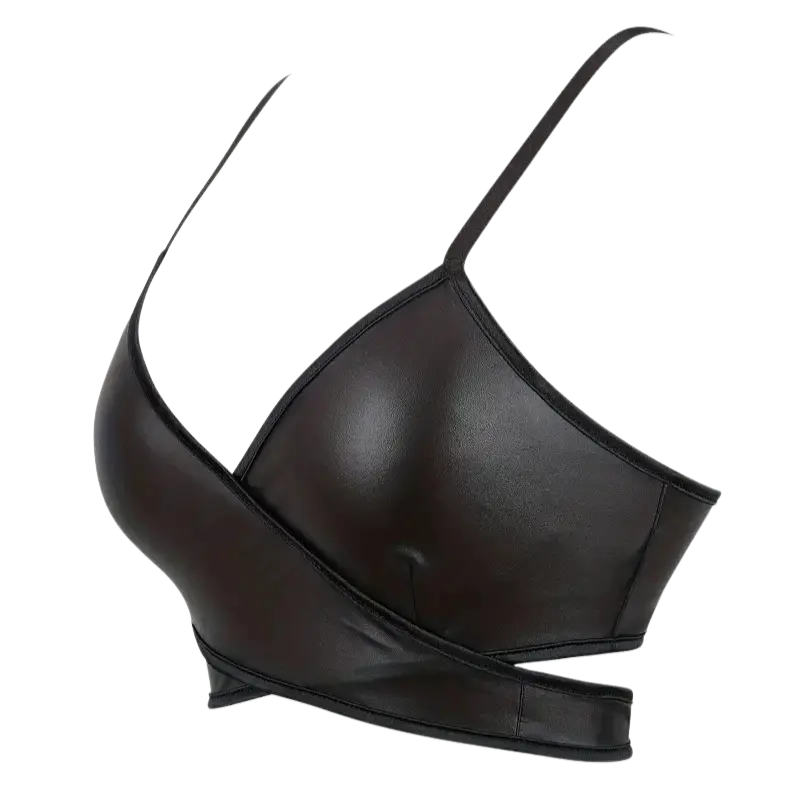 Nightcore Leder Wrap Bralette