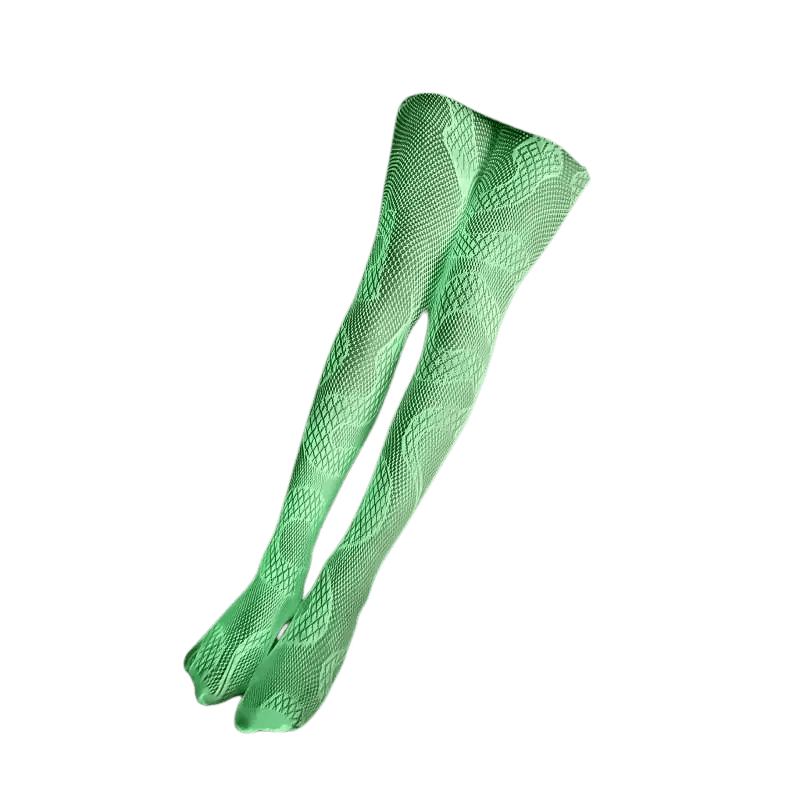 RaveGlow Neon Netzstrumpfhosen mit Muster
