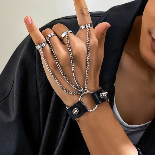 Verstellbares Unisex Ring Armband