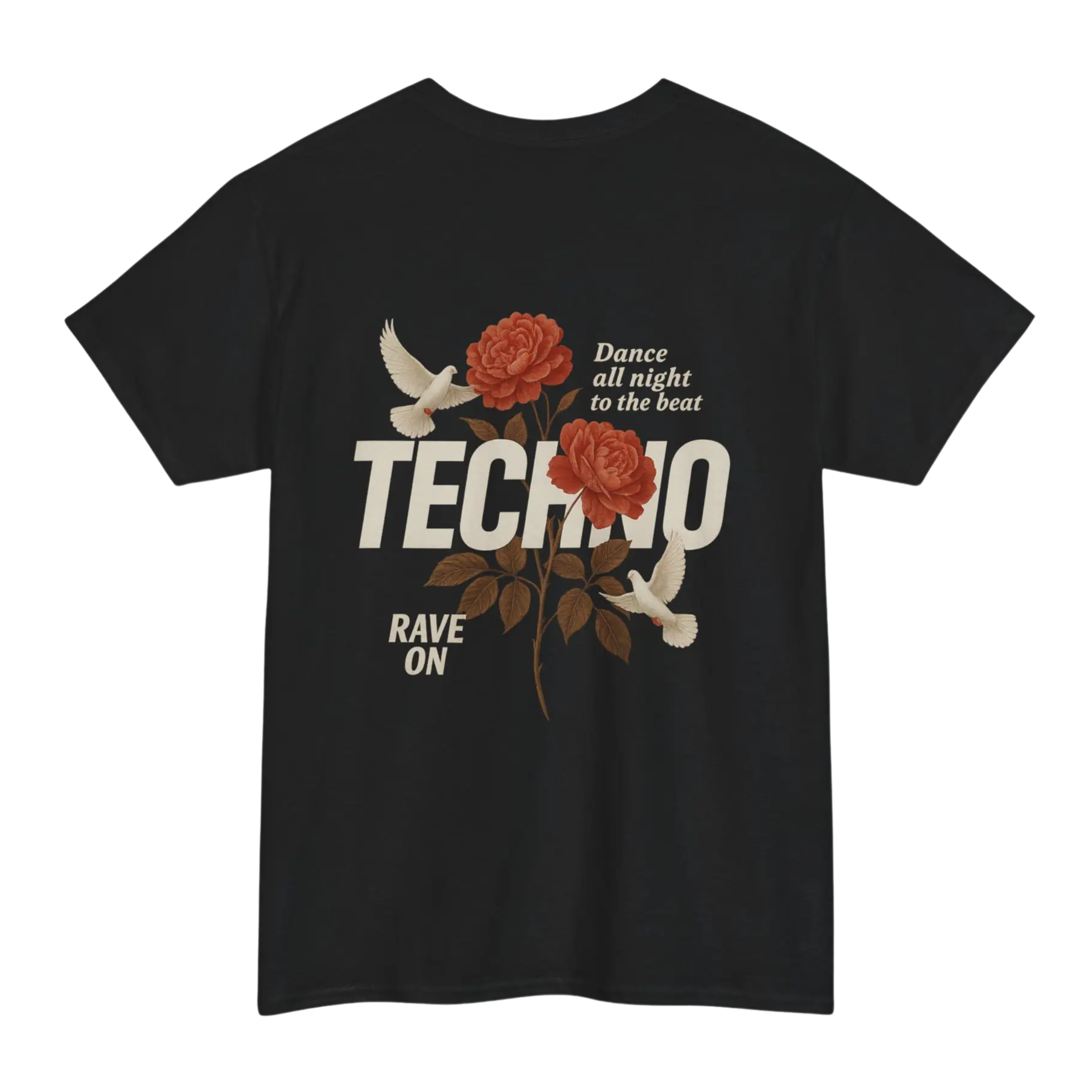 Techno Rose Klassiek Rave-shirt
