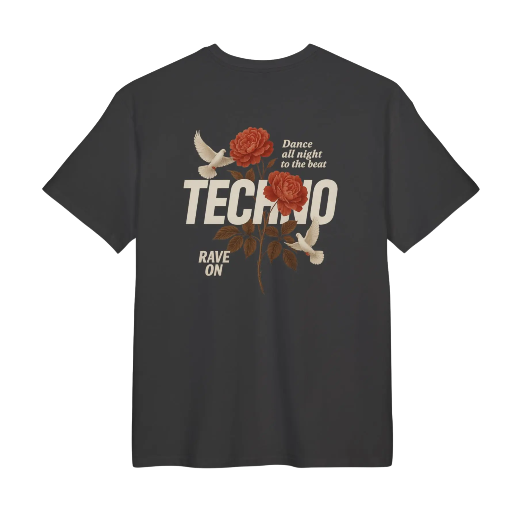 Techno Rose Rave Oversized Shirt