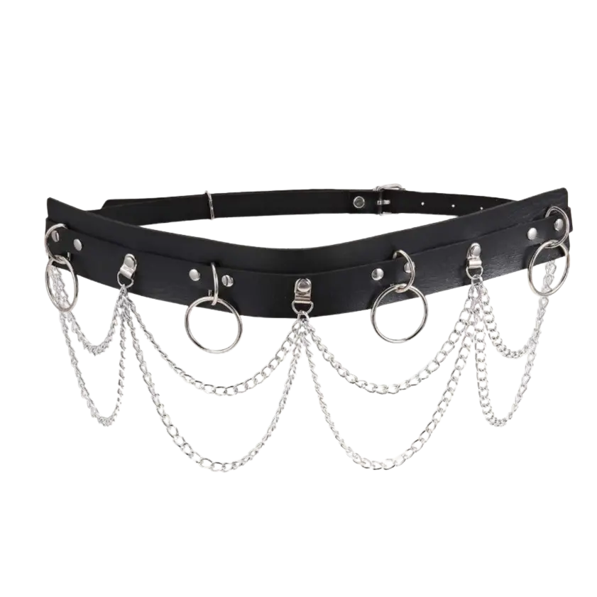 Techno Chain Belt – Vielseitiger Ketten-Gürtel für Raves und Festivals
