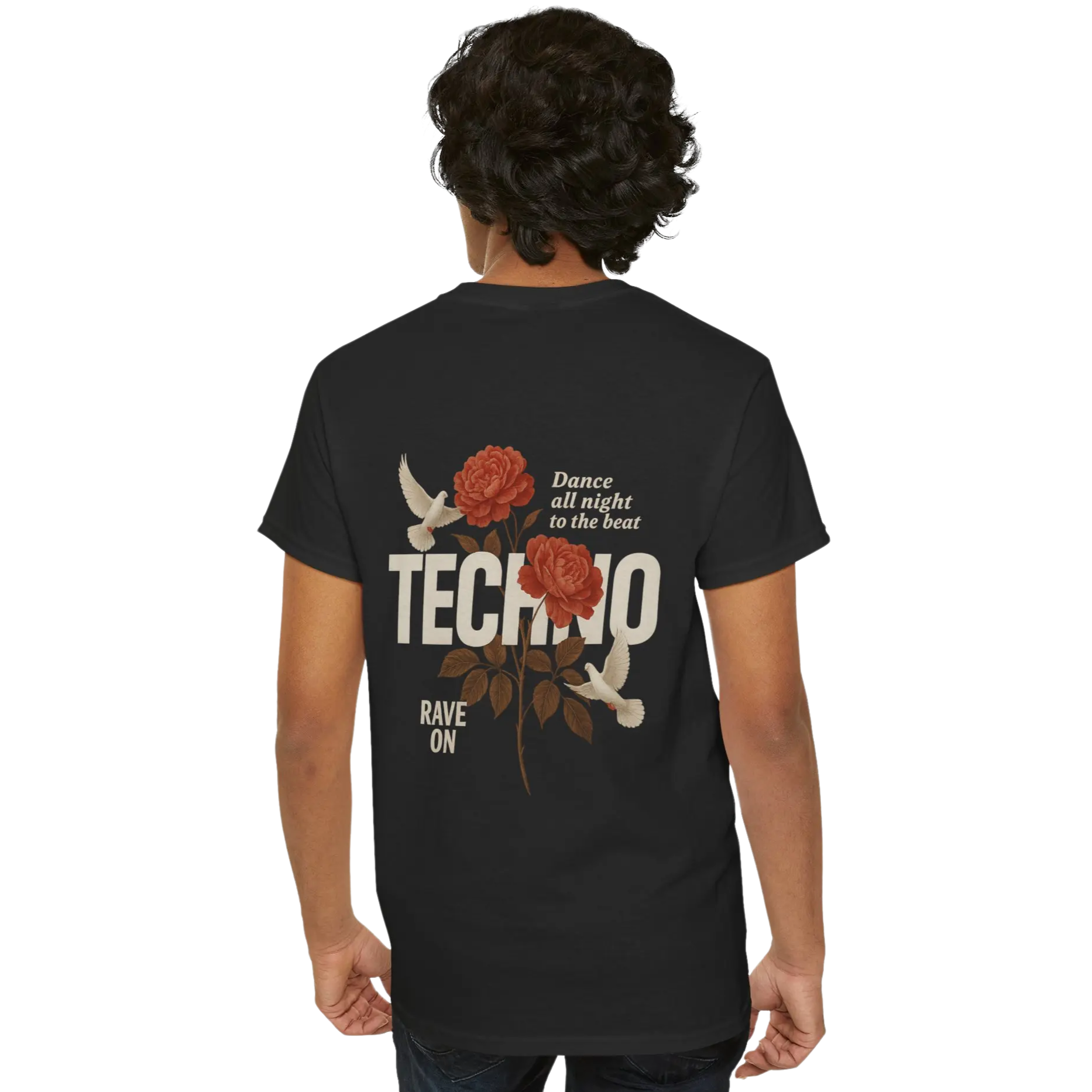 Techno Rose Klassiek Rave-shirt