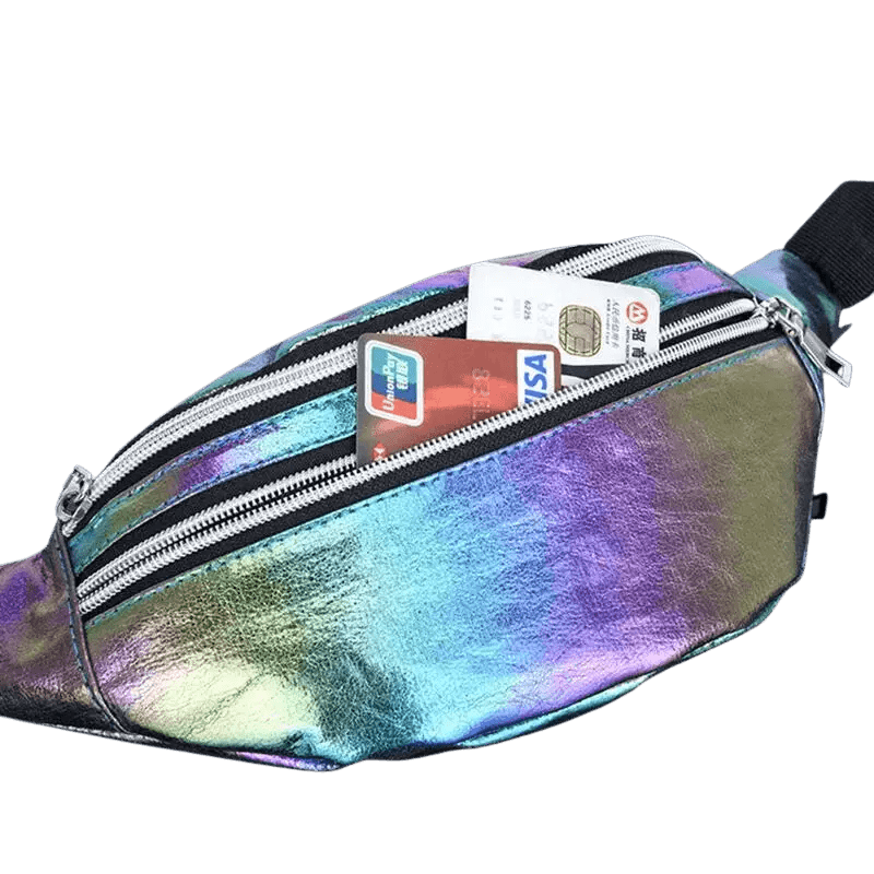 Holografische Techno Festival Bauchtasche