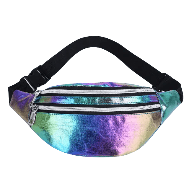 Holografische Techno Festival Bauchtasche