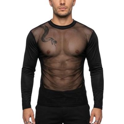 Sheer Vibe Langarmshirt voor Raves