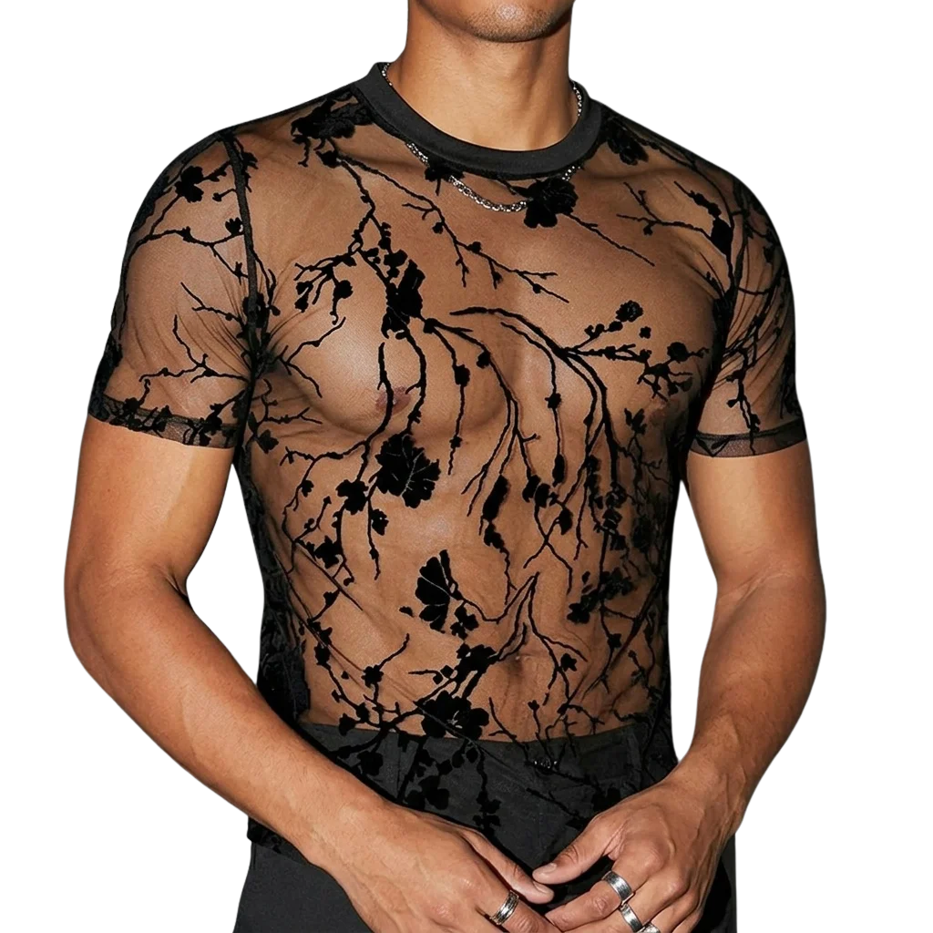 Shadow Bloom Mesh Shirt