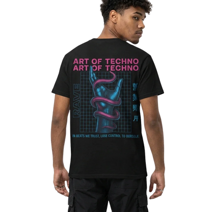 Art of Techno – Unisex zwaar katoenen rave-T-shirt