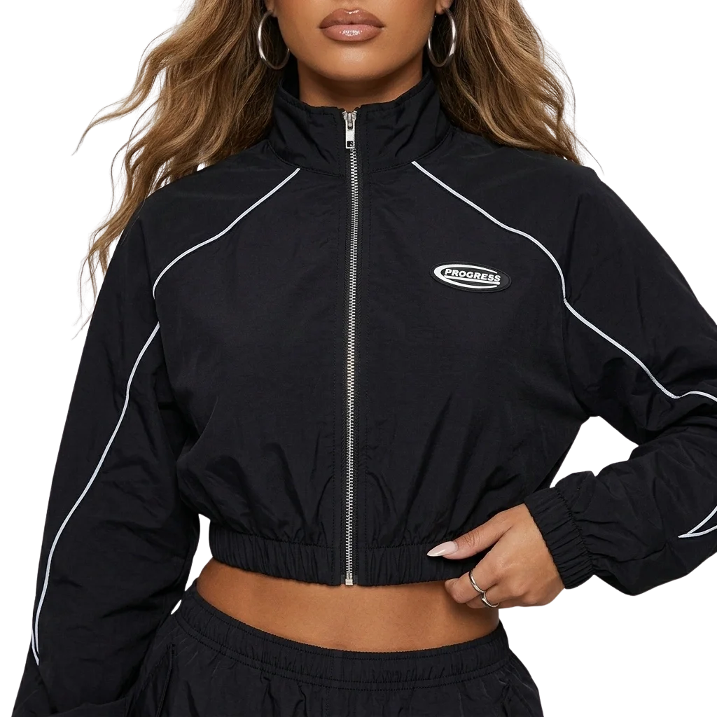 Midnight Pulse Crop Jas voor Raves
