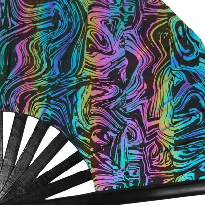 Chromatic Dancewave - Reflektiver XXL Rave-Fächer