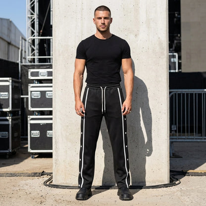 SnapTrack Broek met Zijdrukknopen