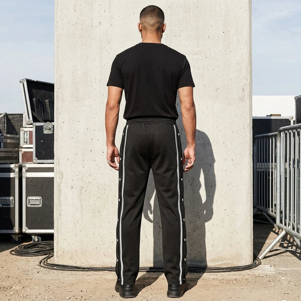 SnapTrack Broek met Zijdrukknopen