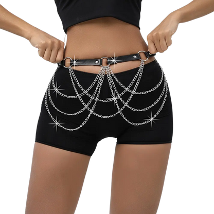 Ketten-Hüftgürtel für Rave – Extravagantes Festival-Accessoire