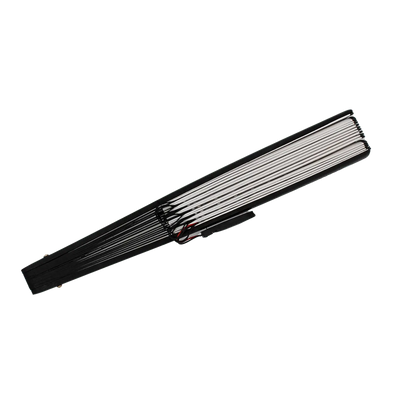 Dichtgeklapte led-waaier, zijaanzicht