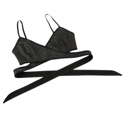 Nightcore Leder Wrap Bralette