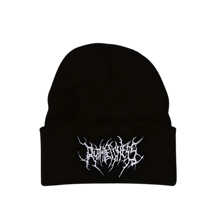 Relentless Beanie – Schwarze Mütze mit Logo-Print