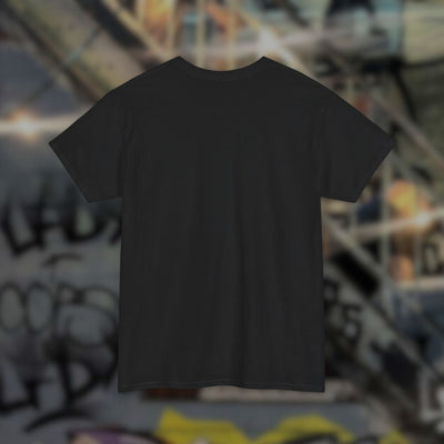 Zwart Tribal Techno Vibes T-shirt zonder rugprint, achteraanzicht