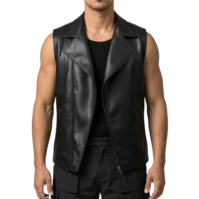 Midnight Rebel Vest van kunstleer