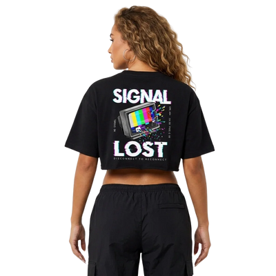 Signal Lost Oversize Crop Top