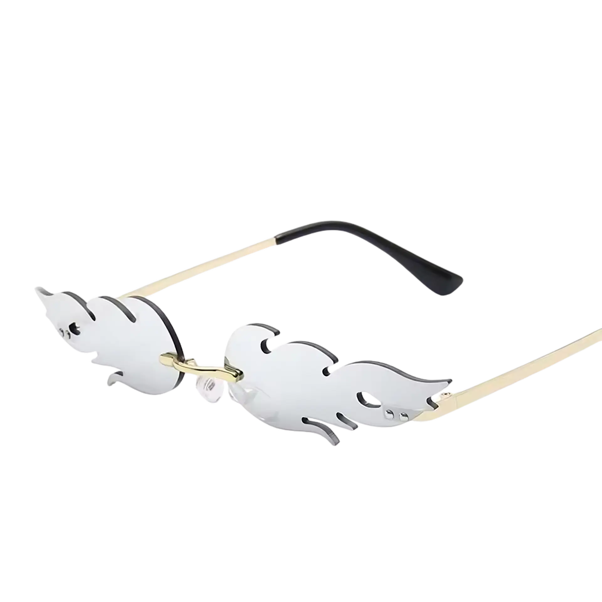 Techno-Rave Fire Flame-zonnebril