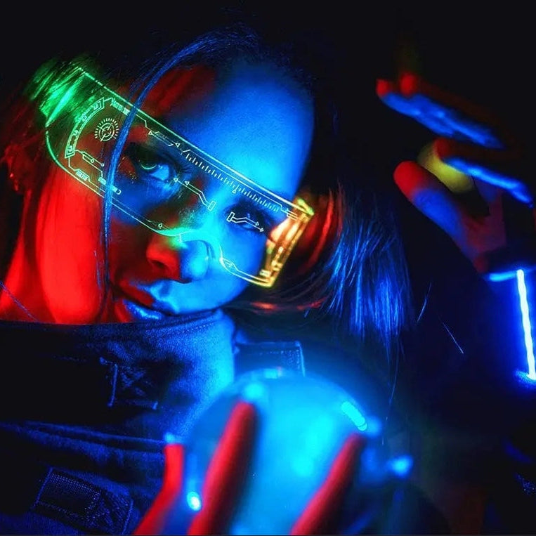 LED Brille für Techno Partys & Raves